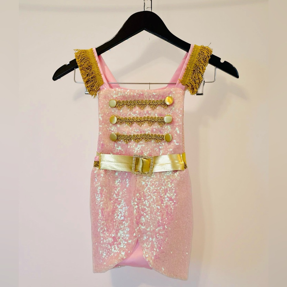 Glittery Pink and Gold nutcracker Costume NEW NEVER USED